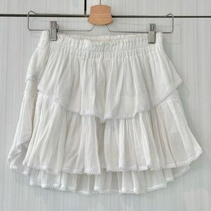 Love Shack Fancy Gauze Layered Skirt